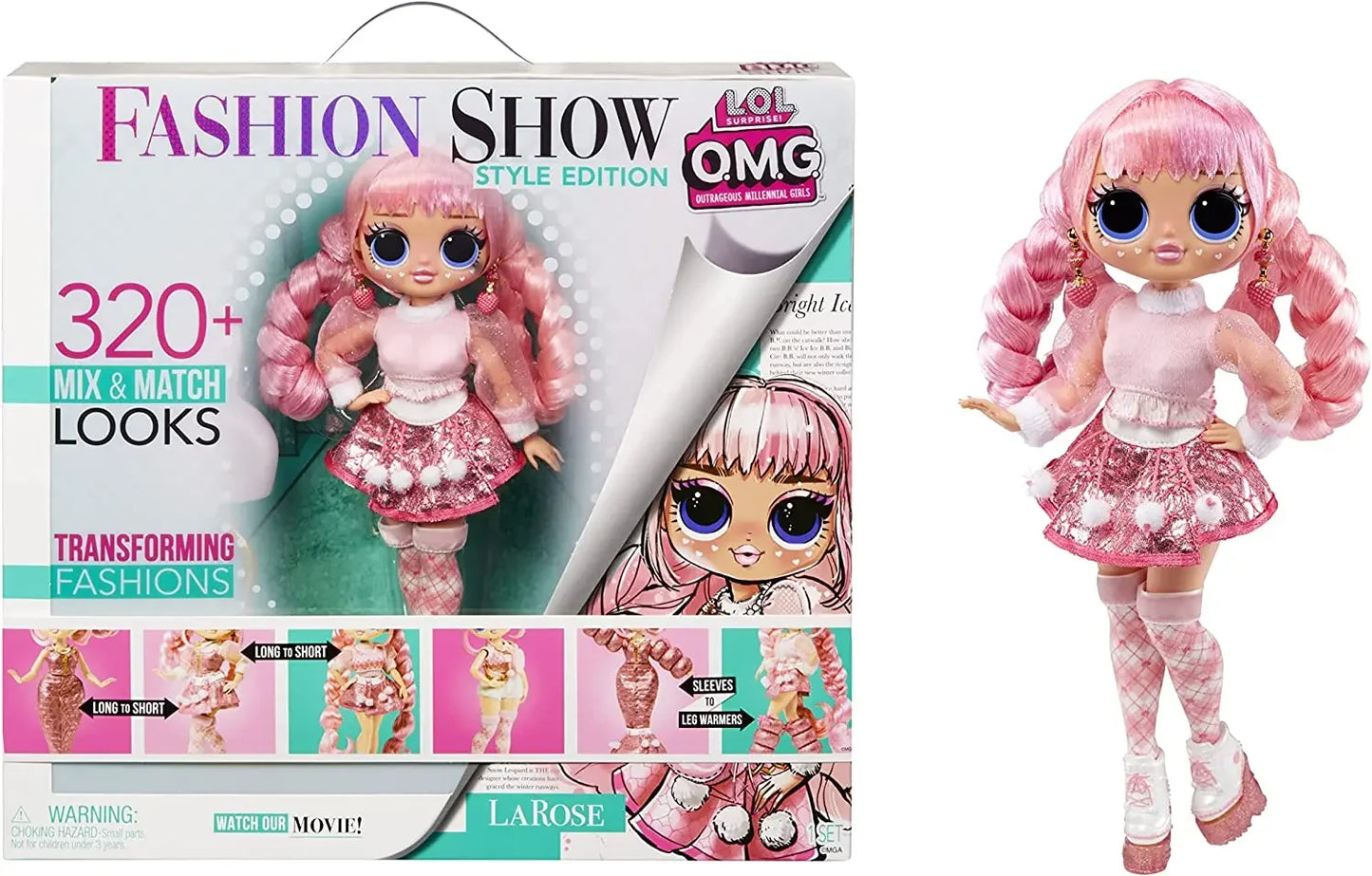 LOL Surprise Dolls OMG Trend Fashionable Dolls Big Sister Fashion Show Department Dress Up Hair Cute Birthdays Gifts for Girls