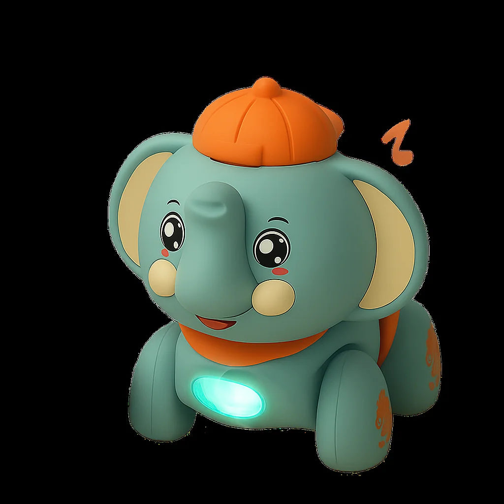 New Walking Traction Elephant Dancing Lights And Music Toddler Learning Crawling Educational Toys Creative And Fun Gifts