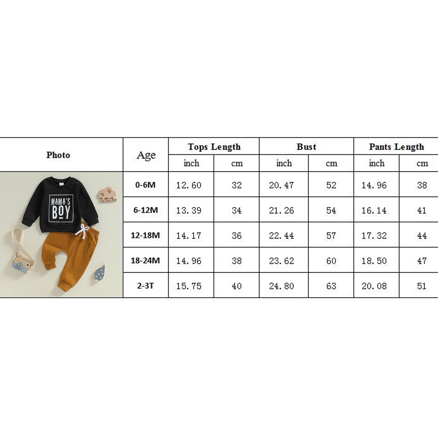 Toddler Baby Boy Fall Winter Clothes Mamas Little Boy Outfit Letter Long Sleeve Sweatshirts and Jogger Pants Set