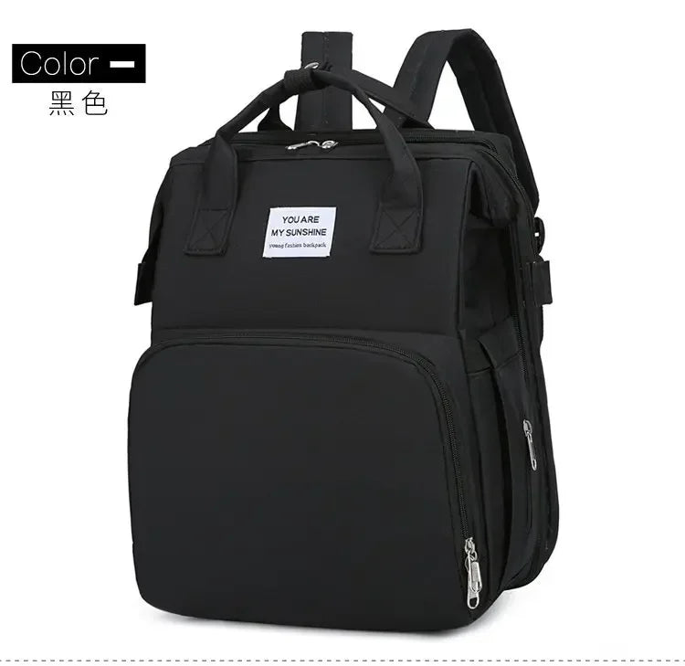 Multifunctional Mommy Bag Large Capacity Foldable Stroller Diaper Organizer Travel Shoulder Bags for Mother and Baby