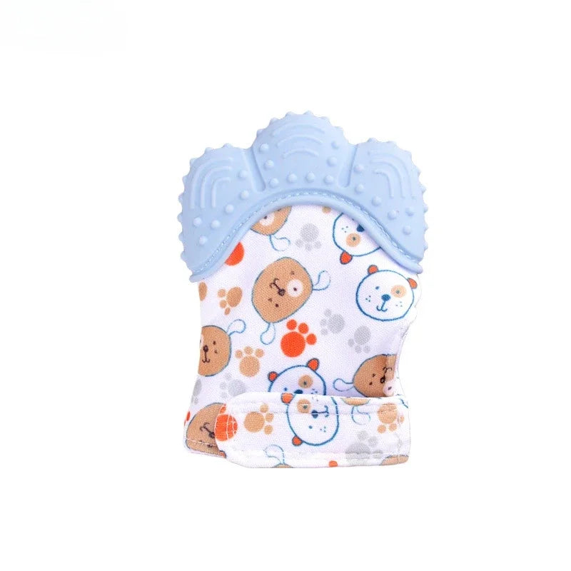 Baby Teething Silicone Gloves Multi-Layer Breathable Chewing Gloves Baby Teething Toys Baby Self Soother Teether Teething Toys