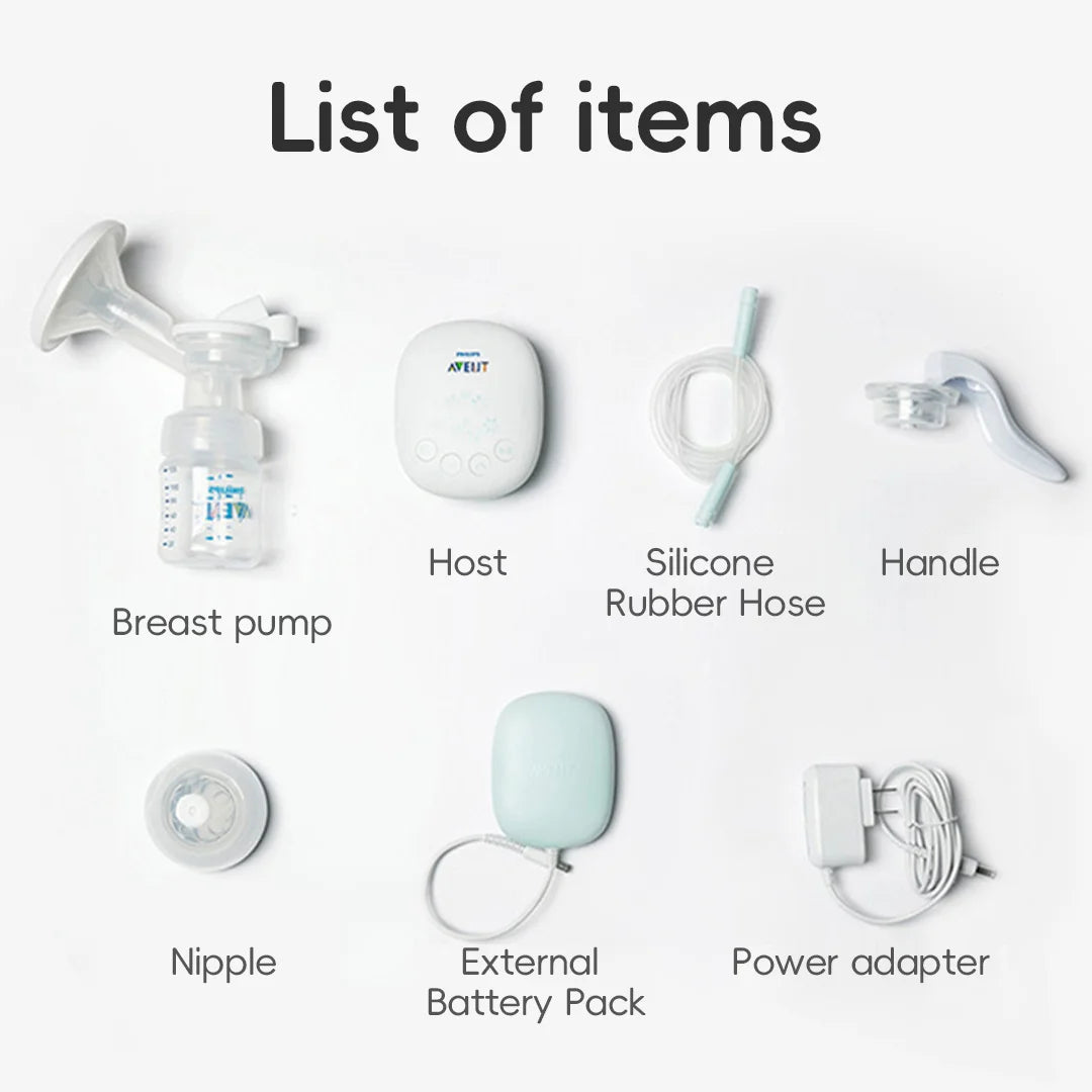 PHILIPS AVENT Portable Single Electric Breast Pump with Smart Massage & Petal Stimulation – Mimics Baby’s Natural Sucking