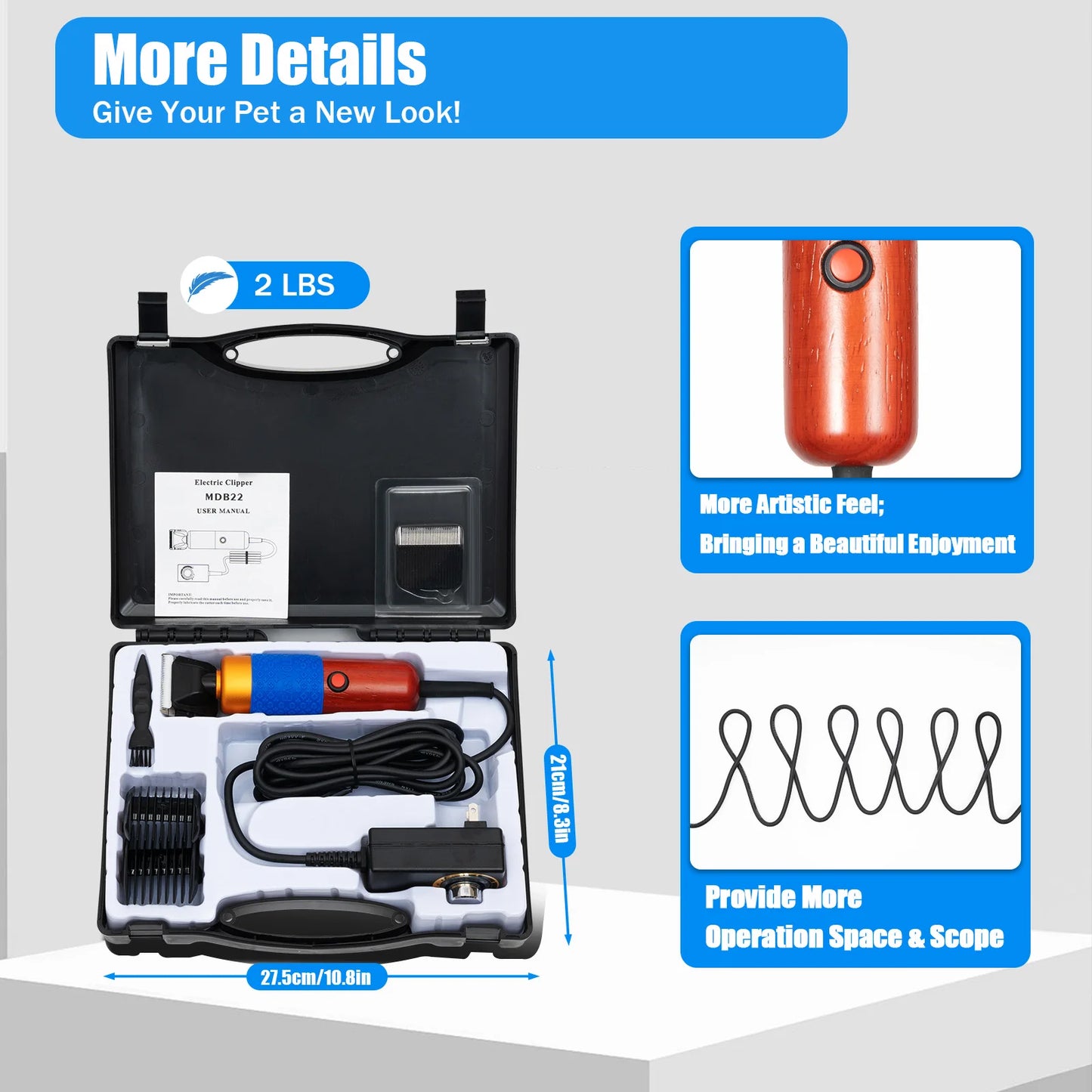 36W Electric Animal Fur Shears Farm Supplies Sheep Goat Shears Pets Dogs Rabbit Shearing Shaver Clipper Grooming Pet Clipper