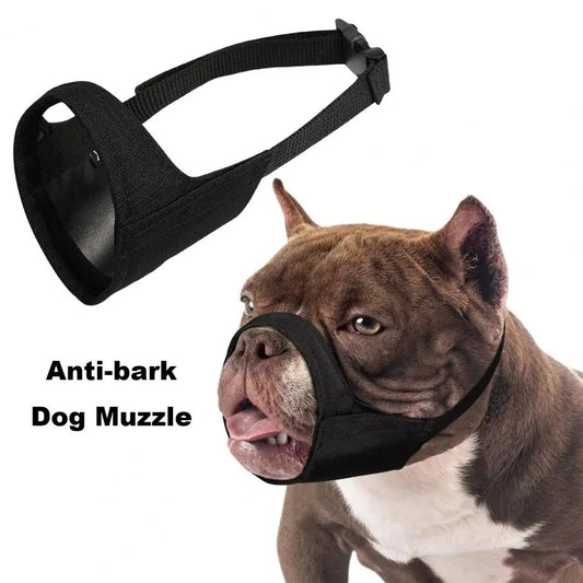 Dog Muzzle Soft Mesh Muzzle Drinkable Muzzle Prevent Barking Biting Chewing Dog Mouth Cover for Medium Large Short Snout Dog