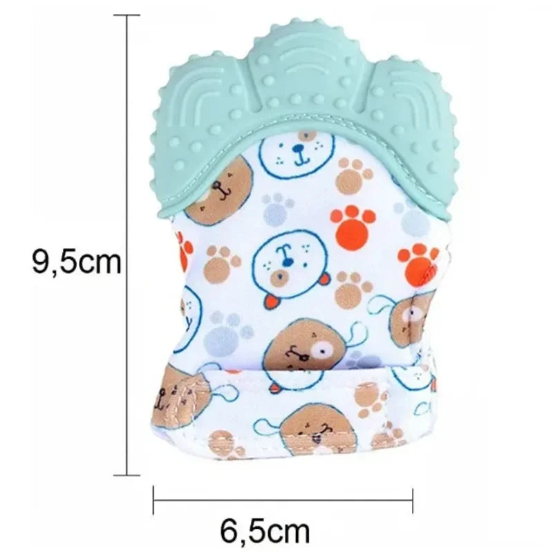 Baby Teething Silicone Gloves Multi-Layer Breathable Chewing Gloves Baby Teething Toys Baby Self Soother Teether Teething Toys