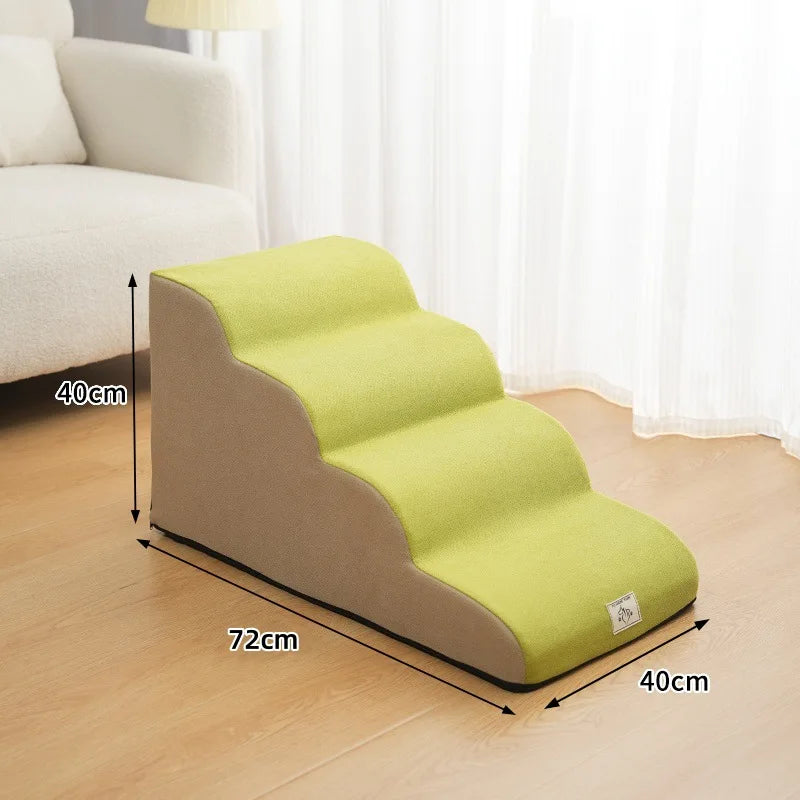 Pet High Density Foam Dog Secure Stairs Ramps Non-Slip Pet Steps for Older Dogs Pet with Joint Pain Sofa Bed Ladder Pet Supplies