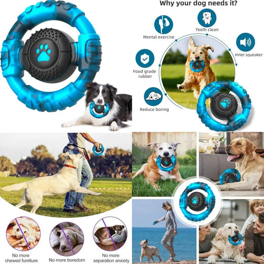 Chew Toys for Medium Large Breed, Tough Dog Toys for Aggressive Chewers, Indestructible Squeaky Dog Chew Toys to Keep Them Busy,