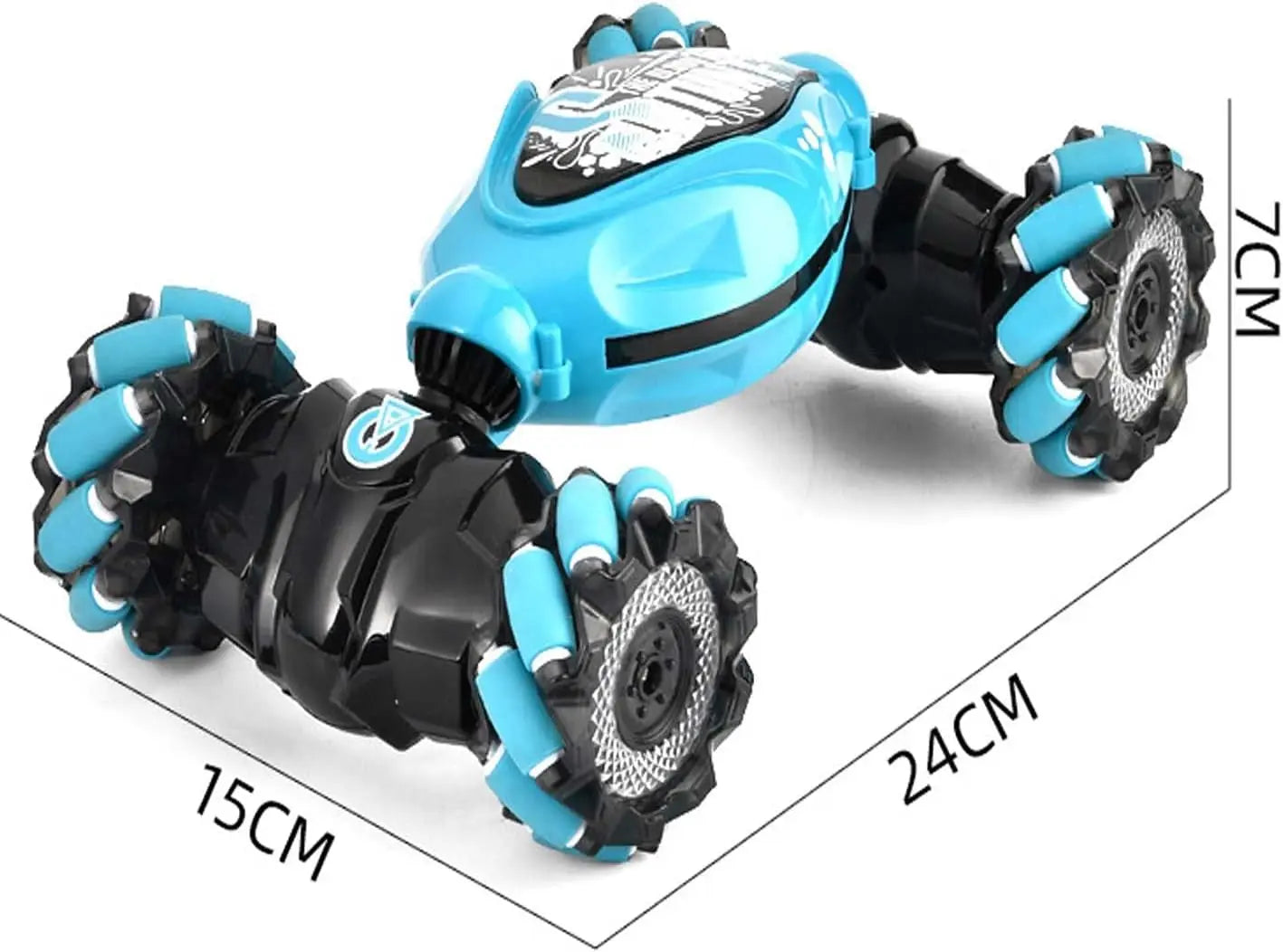 4WD Stunt Car RC Toy, Remote Control Car for Boys & Adults, All Terrain Monster Trucks for Ages 4-12 with Lights & Music
