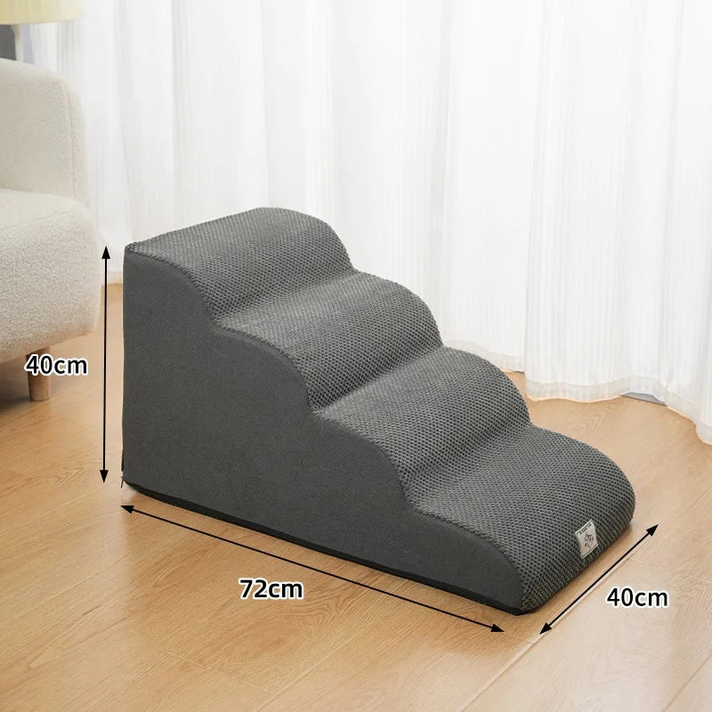 Pet High Density Foam Dog Secure Stairs Ramps Non-Slip Pet Steps for Older Dogs Pet with Joint Pain Sofa Bed Ladder Pet Supplies