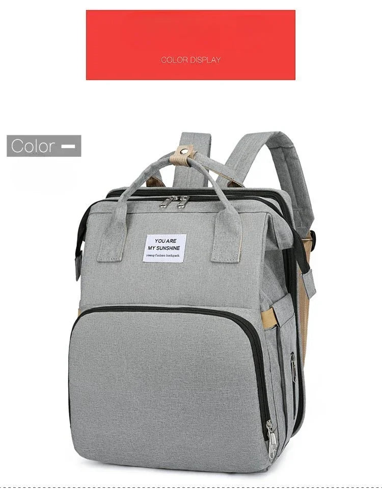 Multifunctional Mommy Bag Large Capacity Foldable Stroller Diaper Organizer Travel Shoulder Bags for Mother and Baby