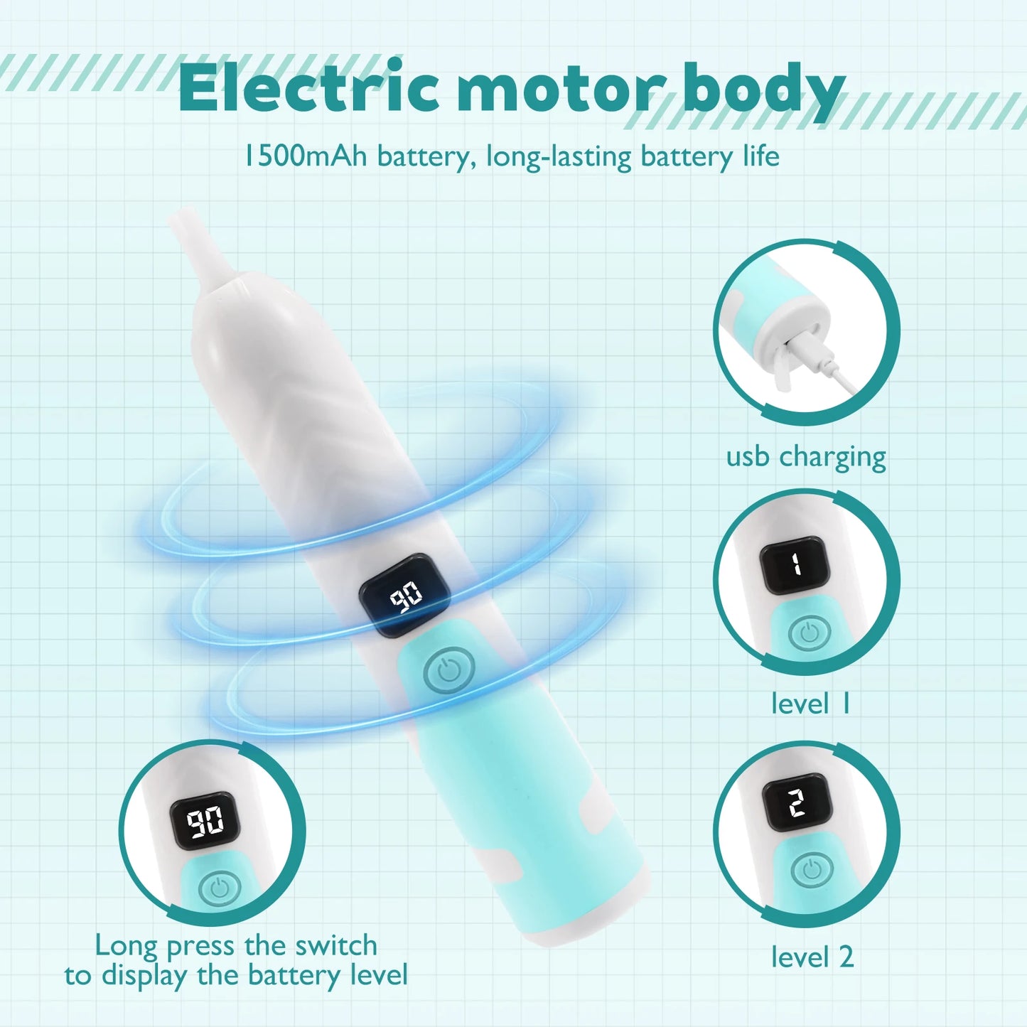 Multifunctional Electric Cup Brush Kitchen Glass Bottle Cleaning Brush Adjustable Level Rechargeable Tea Cup Baby Bottle Cleaner