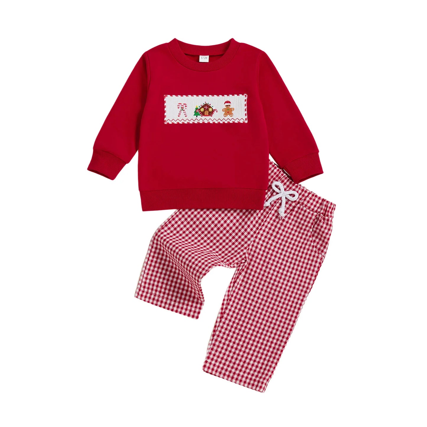 Infant Christmas Reindeer Romper and Hat Set with Snowflake Print and Pom Pom Detail for Holiday Festivities