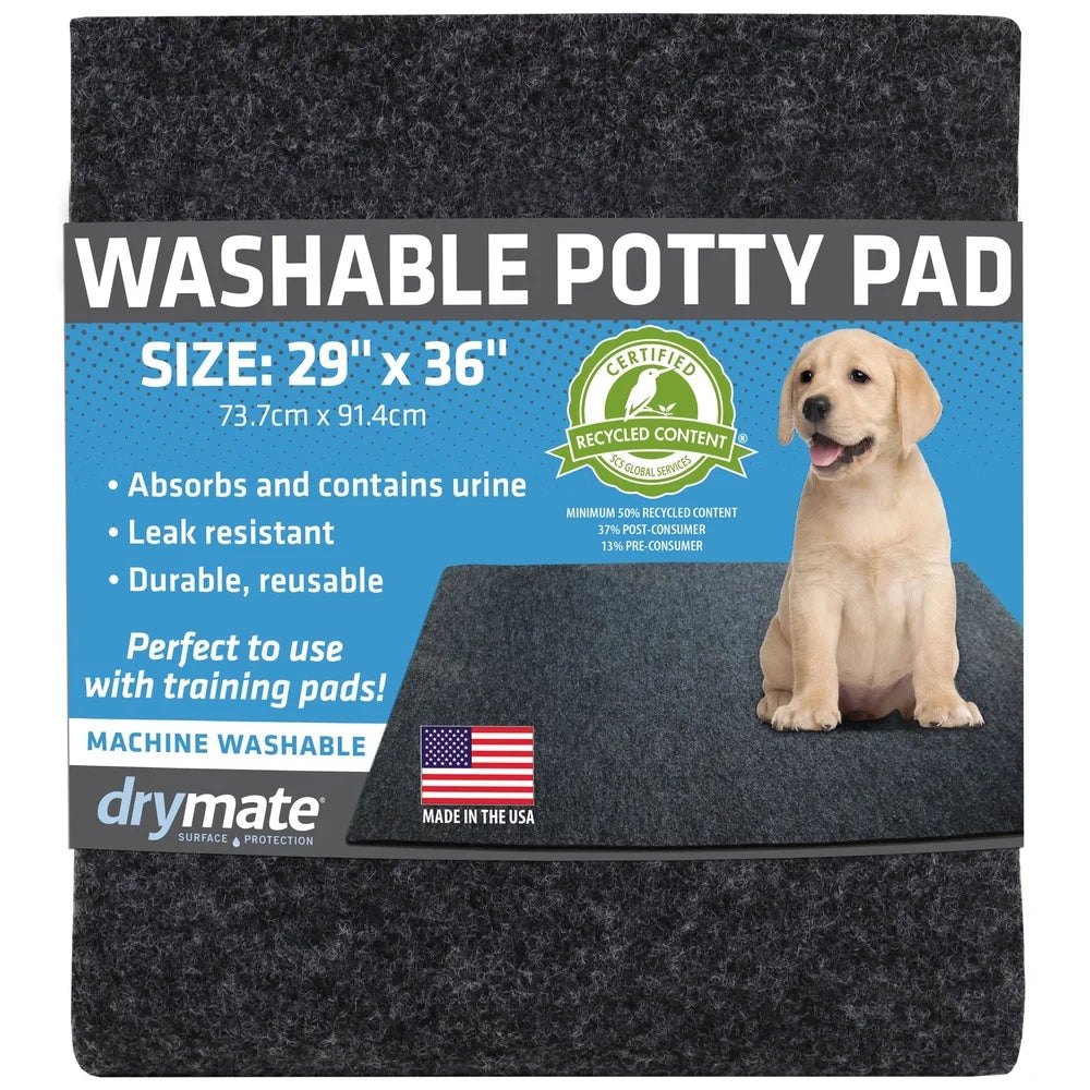 Washable Potty Pad Training Mat 2 Pack Waterproof Absorbent Slip Resistant Large Size Dogs Cats Reusable Incontinent Animals
