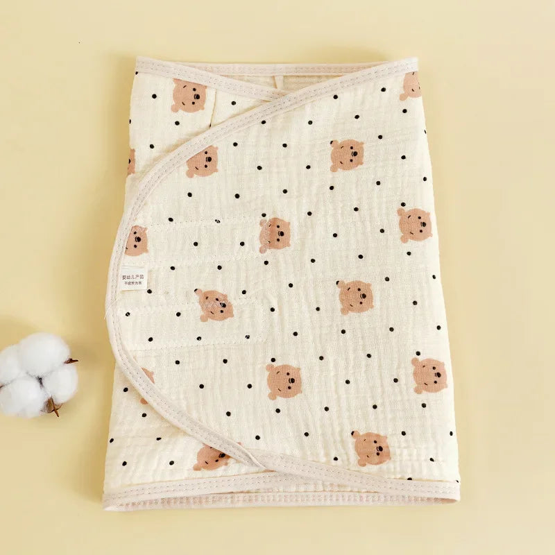 Baby Swaddle Blanket 0-6 Months Strap Protect Belly Baby Sleeping Blanket Wrap for New Born Thin-style for Summer