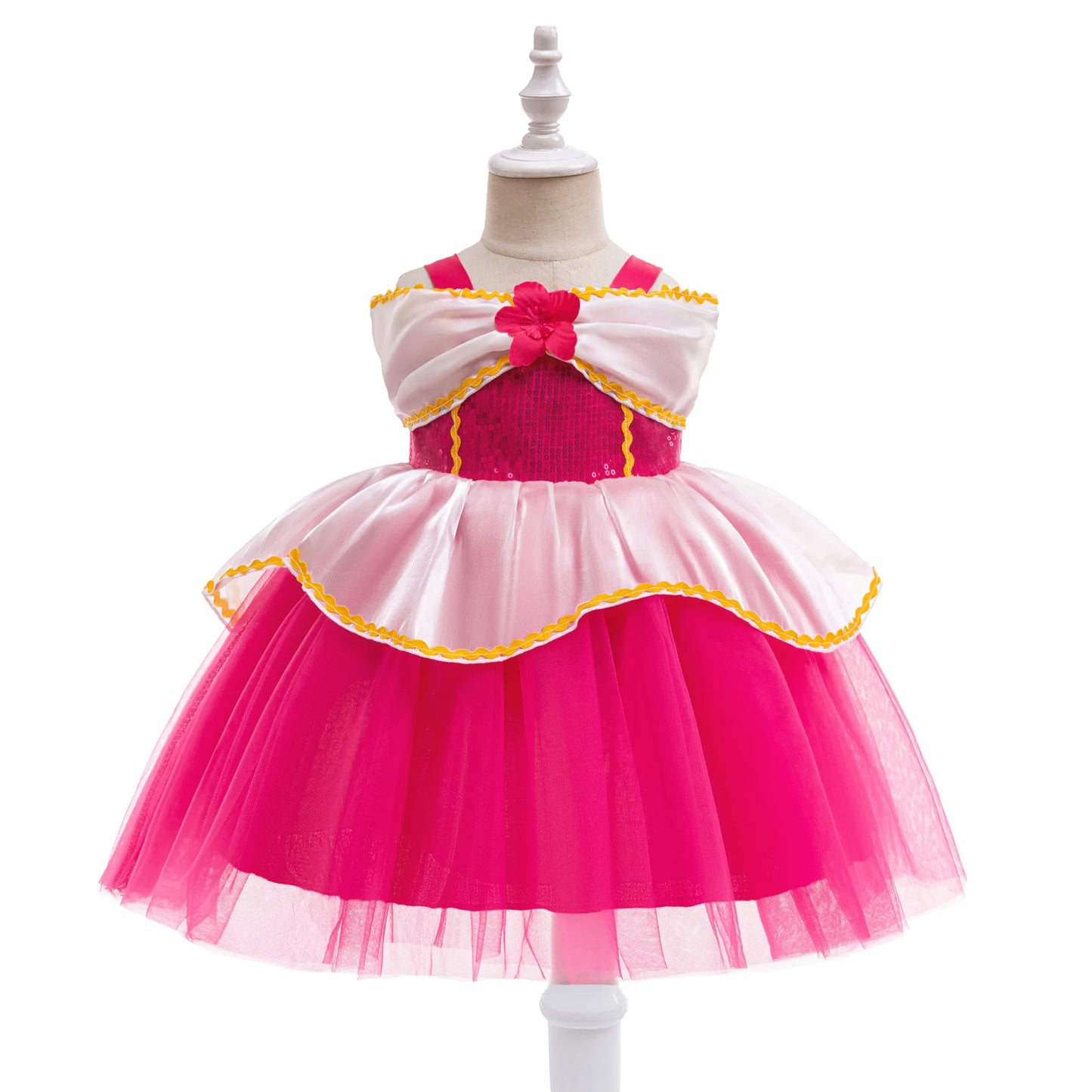 Princess Dress for Baby Girl Children Performance Clothing Baby Birthday Party Puffy Dress With Headband Christmas Costume 6M-3Y