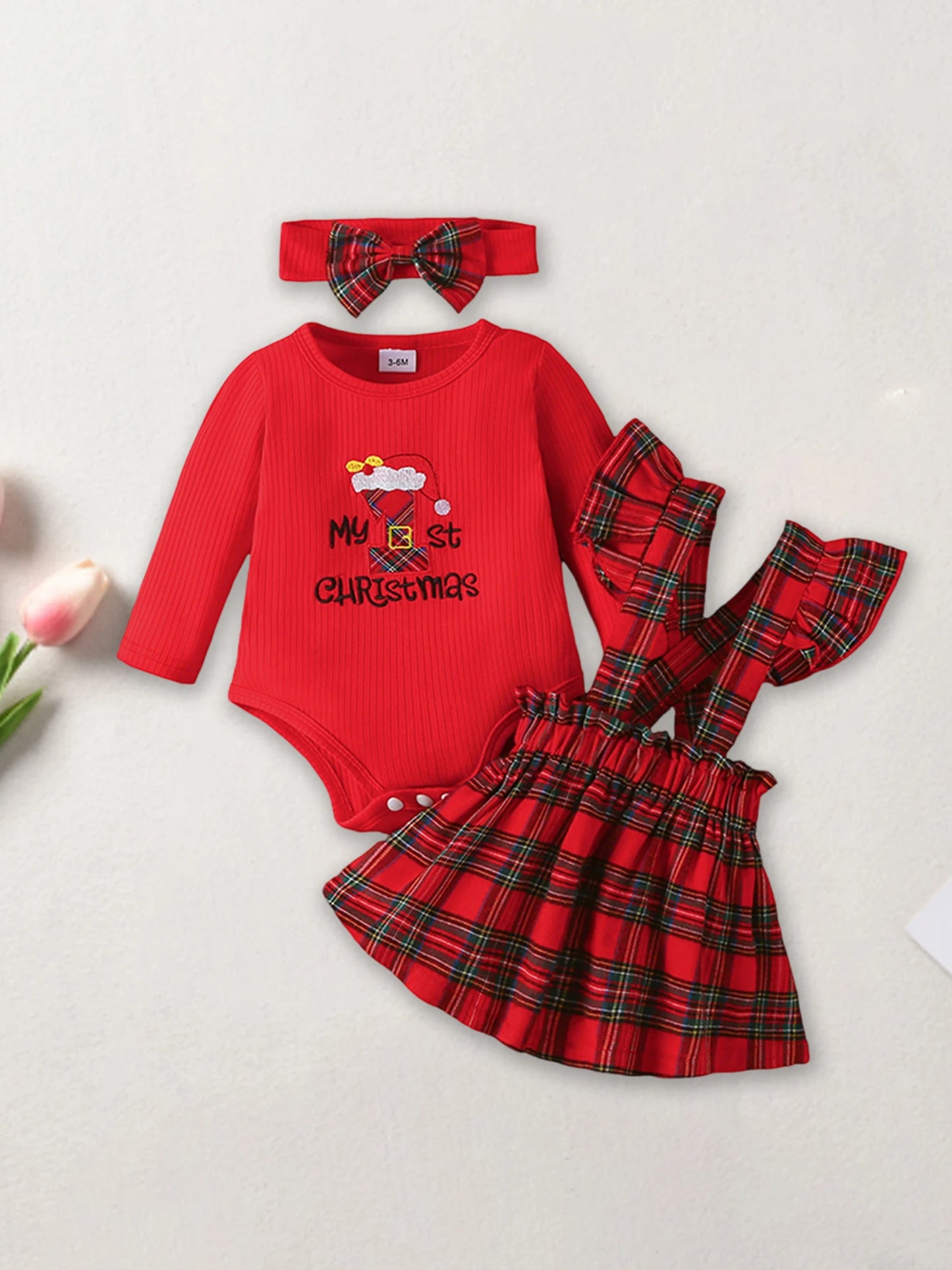 Toddler Boy Christmas Outfits Long Sleeve Shirt Plaid Pants Bowtie Set Kids Clothes Holiday Party Costume