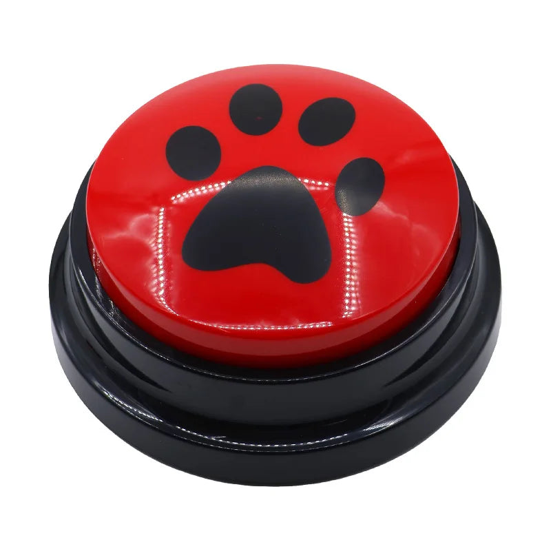 Dog Cat Communication Buttons Voice Recording Button for Pet Training Buzzer 30 Second Record Playback Interactive Pet Toys