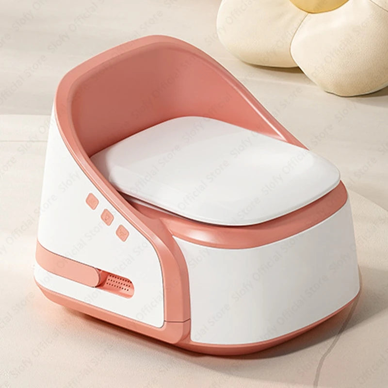 Multifunctional Kid Smart Toilet With Seat Ring Heating Music Night Light Baby Seat Chargeable Portable Outdoor Travel Toilets
