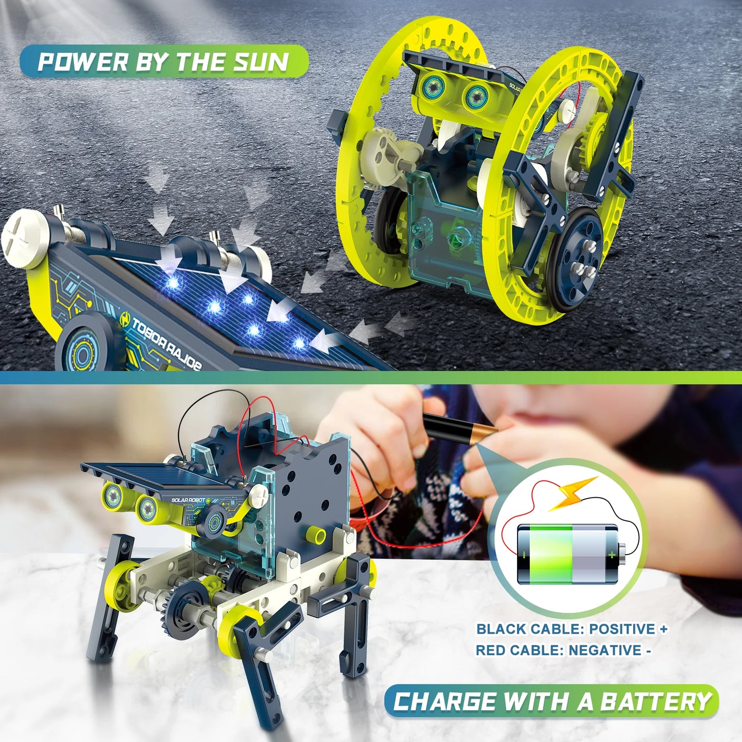 12-in-1 STEM Solar Robot Kit Toys for Kids,DIY Educational Toy Science Kits,Building Experiments Birthday Gifts for Boys Girls
