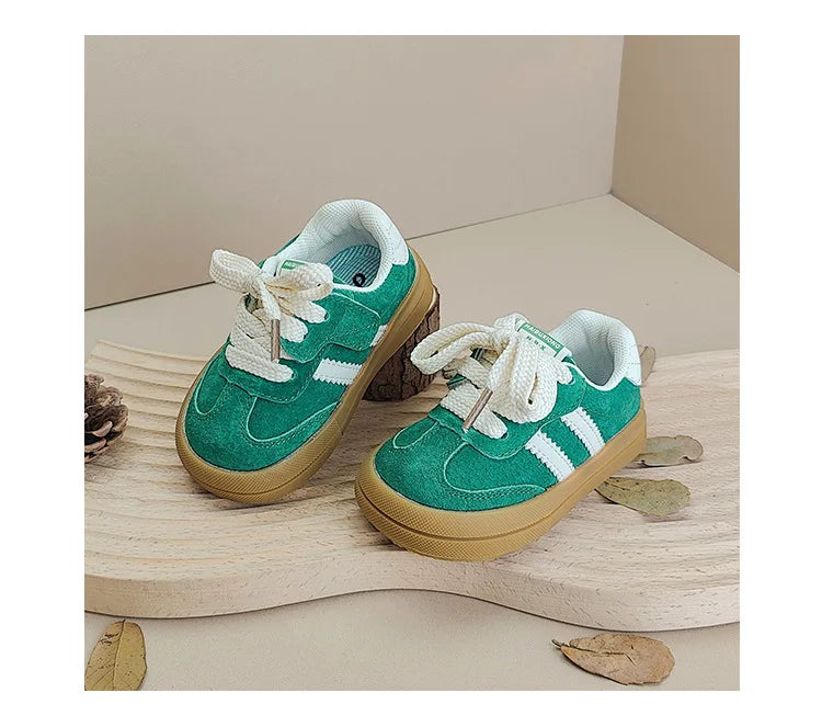 New Spring Autumn Baby Shoes Leather Toddler Kids Sneakers Outdoor Boys Tennis Soft Sole Fashion little Girls Sneakers EU16-25