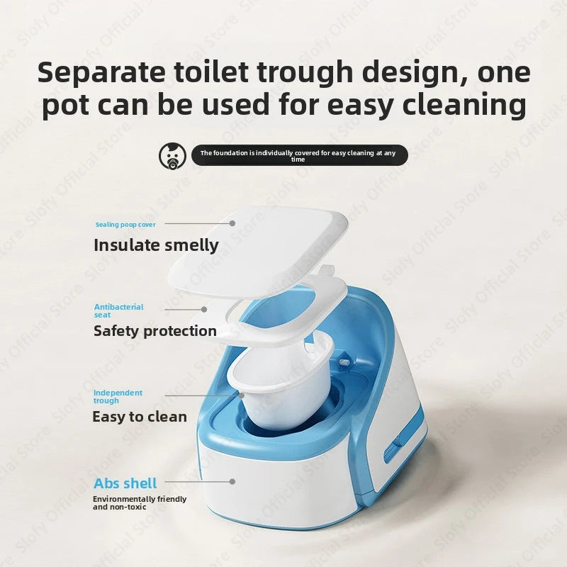 Multifunctional Kid Smart Toilet With Seat Ring Heating Music Night Light Baby Seat Chargeable Portable Outdoor Travel Toilets