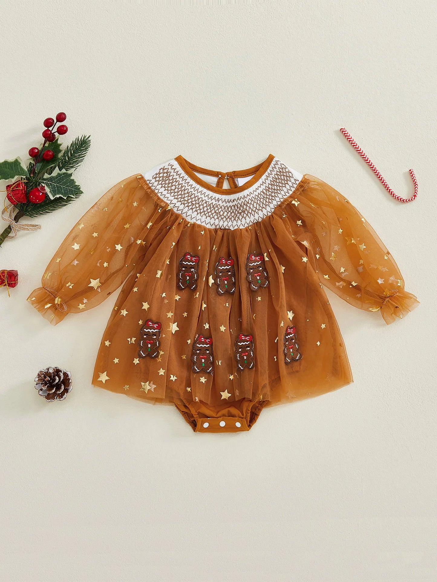Toddler Princess Lace Romper Dress Winter Snowflake Embroidery Sleeveless Jumpsuit Christmas Party Outfit for Baby Girl