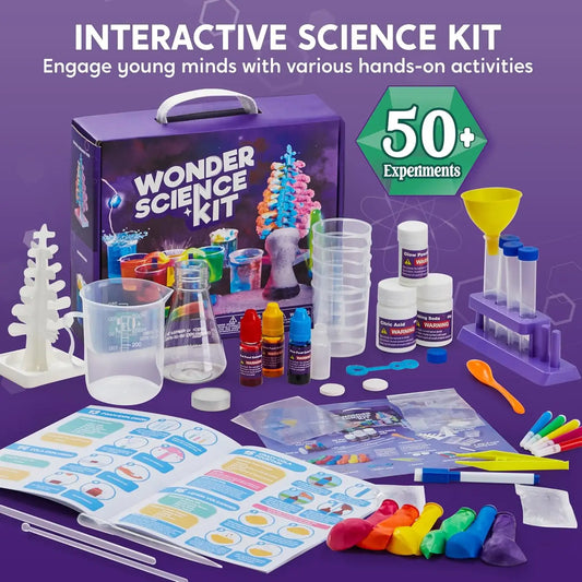 Joyfy Science Kits for Kids Age 8-12 STEM Educational Toys 50+ Chemistry Experiments Learning Resources