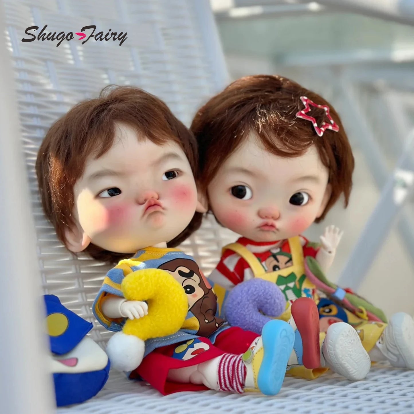 WuYaLi 1/6 Bjd Dolls Expressive Big Head Pout Angry Face Cuty Ball Jointed Doll Bjd NewYear Gift