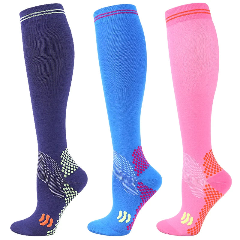 1/3 Pairs Dropship Compression Socks Varicose Veins 20-30 Mmhg Men Women Socks For Running Cycling,Football Soccer Stockings