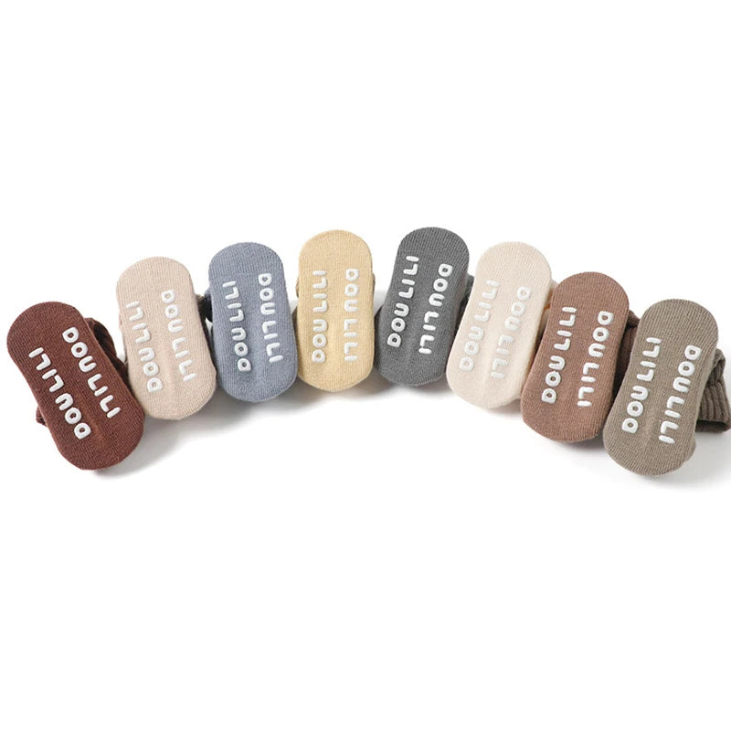 High Quality Boys Girls Cotton Socks Knee High Ribbed Infants Long Tube Socks Anti-Slip Children's Leg Warmers Soft Baby Socken