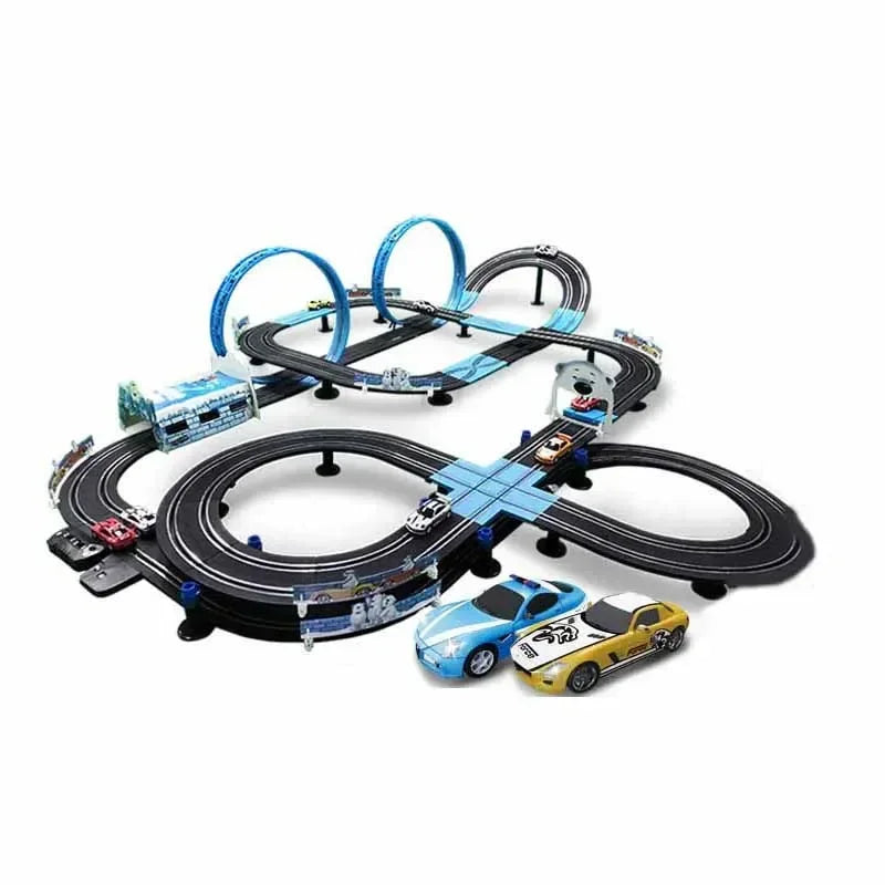 Toy Rc Set Racing Track Electric Double Remote Control Car Interactive Autorama Circuit Voiture Christmas Toy For Boy Children