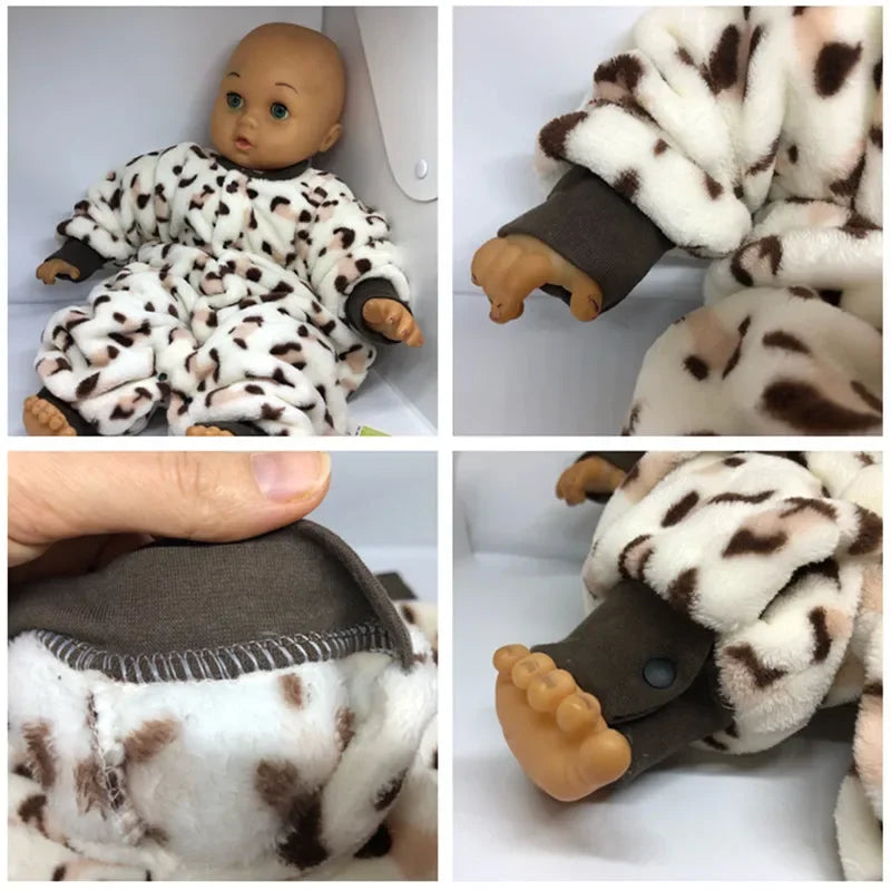 Newborn Baby Spring/Winter Romper - Soft Flannel Infant Jacket Jumpsuit for Girls/Boys | 0-18 Months Baby Clothes