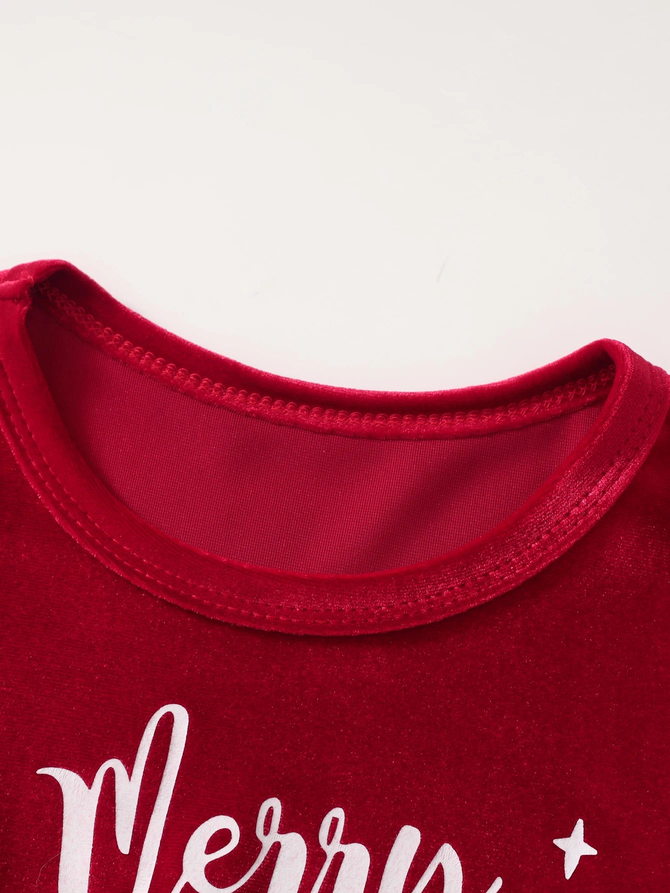 Girls Halloween Christmas Dress Letter Print Long Sleeve Crewneck Party Wear Autumn Winter Fashion Cute Versatile Outfit