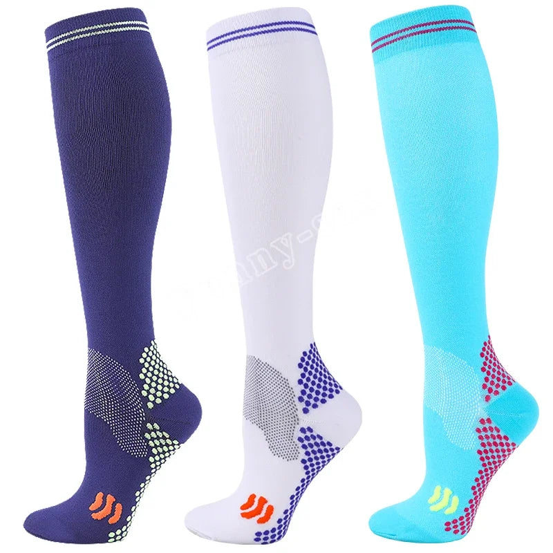 1/3 Pairs Dropship Compression Socks Varicose Veins 20-30 Mmhg Men Women Socks For Running Cycling,Football Soccer Stockings