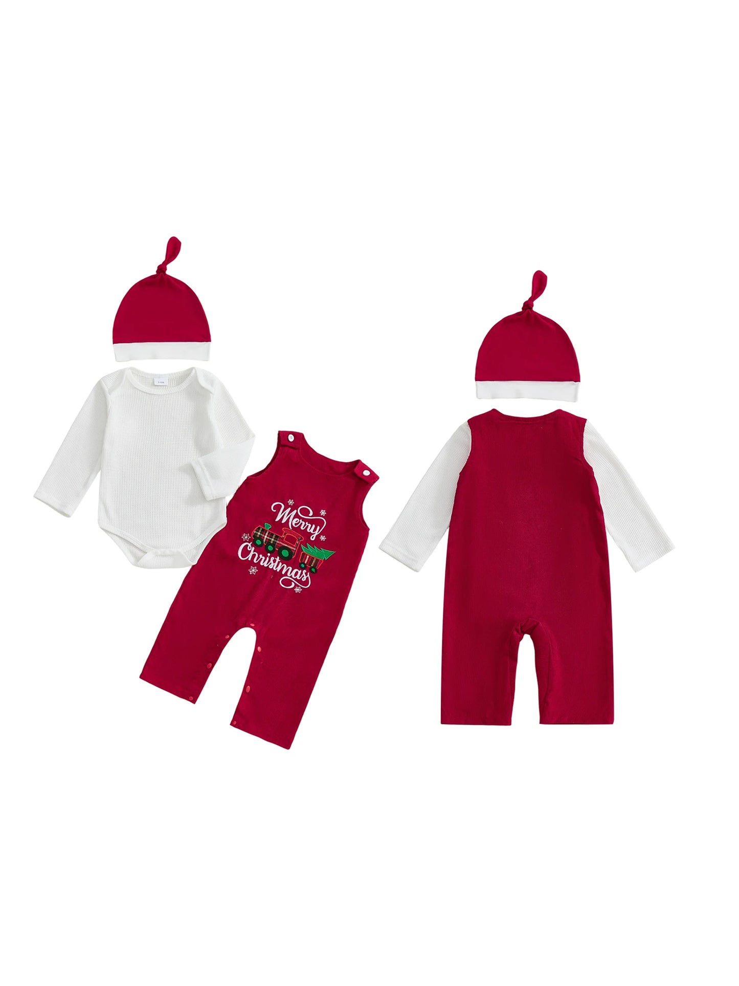 Toddler Boy Winter Outfit Plaid Shirt Suspender Pants Bowtie Set Gentleman Clothes 3 Piece Suit for Christmas Party