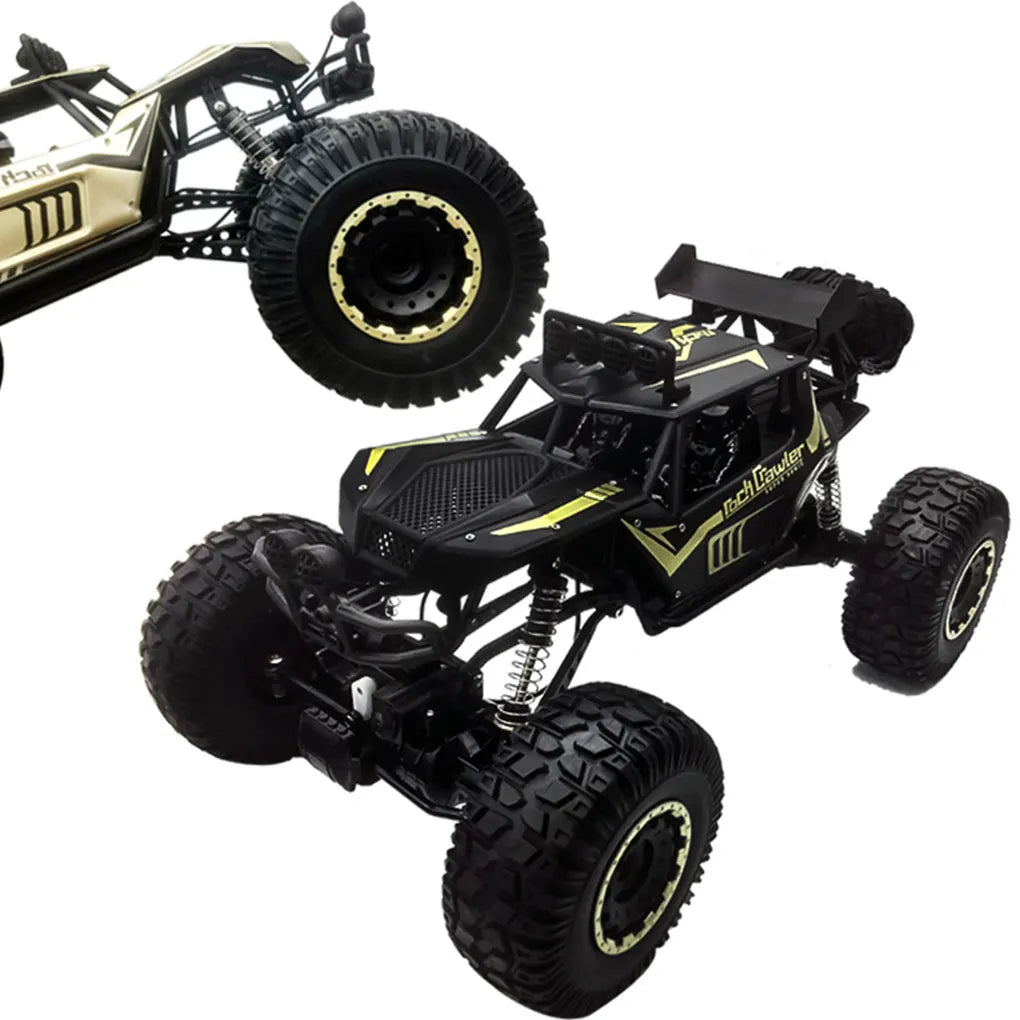 4WD Metal Alloy Body RC Truck Off-Road 4x4 2.4G 1/8 All Terrain Large Rock Crawler Remote Control Car Toys Gift for Children Toy