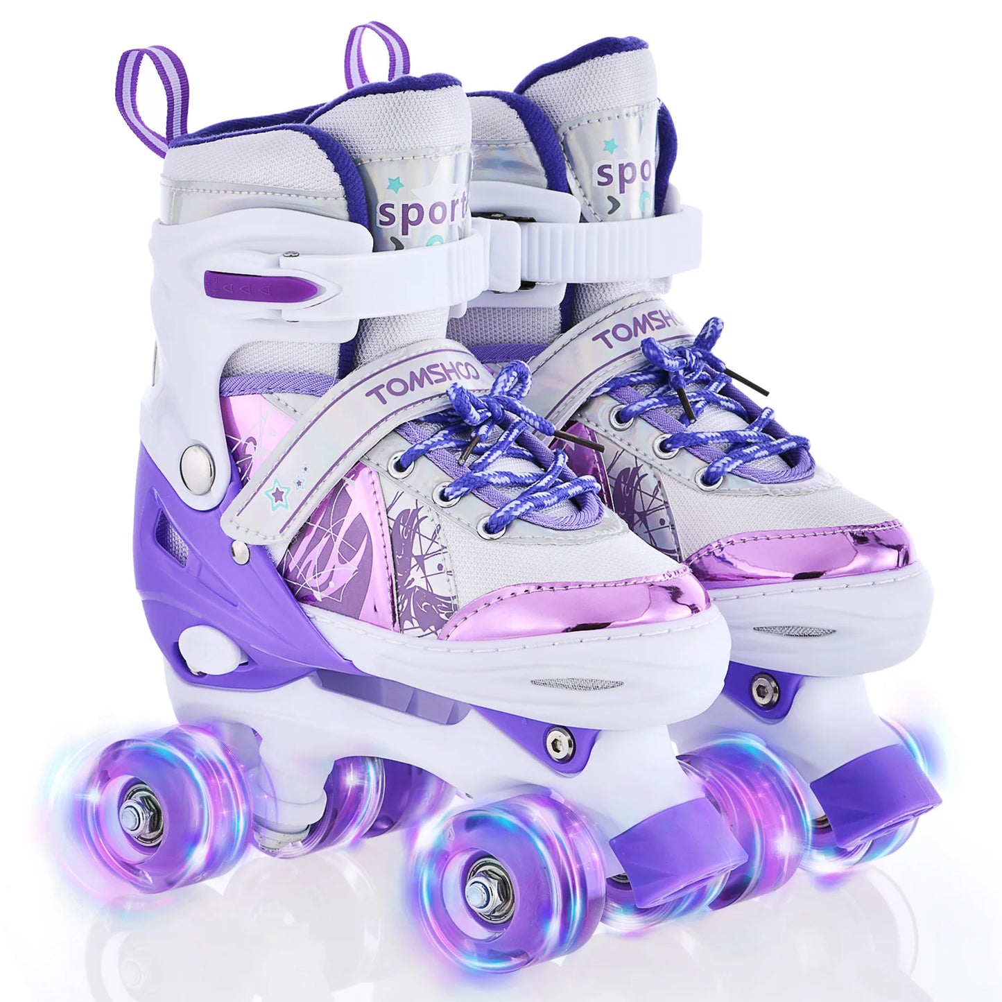 Roller Skates for Girls Boys for Kids 4 Size Adjustable Light Up kids roller skates girls roller skates kids roller skates girls