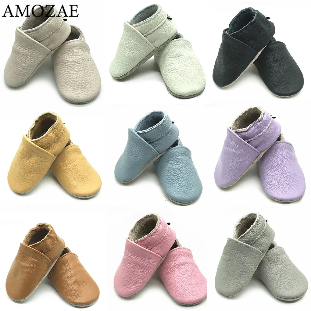 Genuine Leather Baby shoes 2025 summer infant toddler  baby shoes  moccasins shoes First Walker Soft Sole Crib Baby Boy Shoes