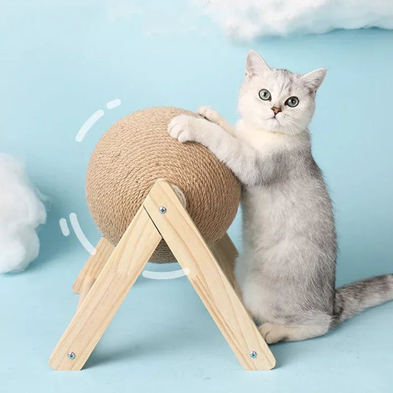 Cat Scratching Ball Toy Kitten Sisal Rope Ball Board Grinding Paws Toys Cats Scratcher Wear-resistant Pet Furniture supplies Toy