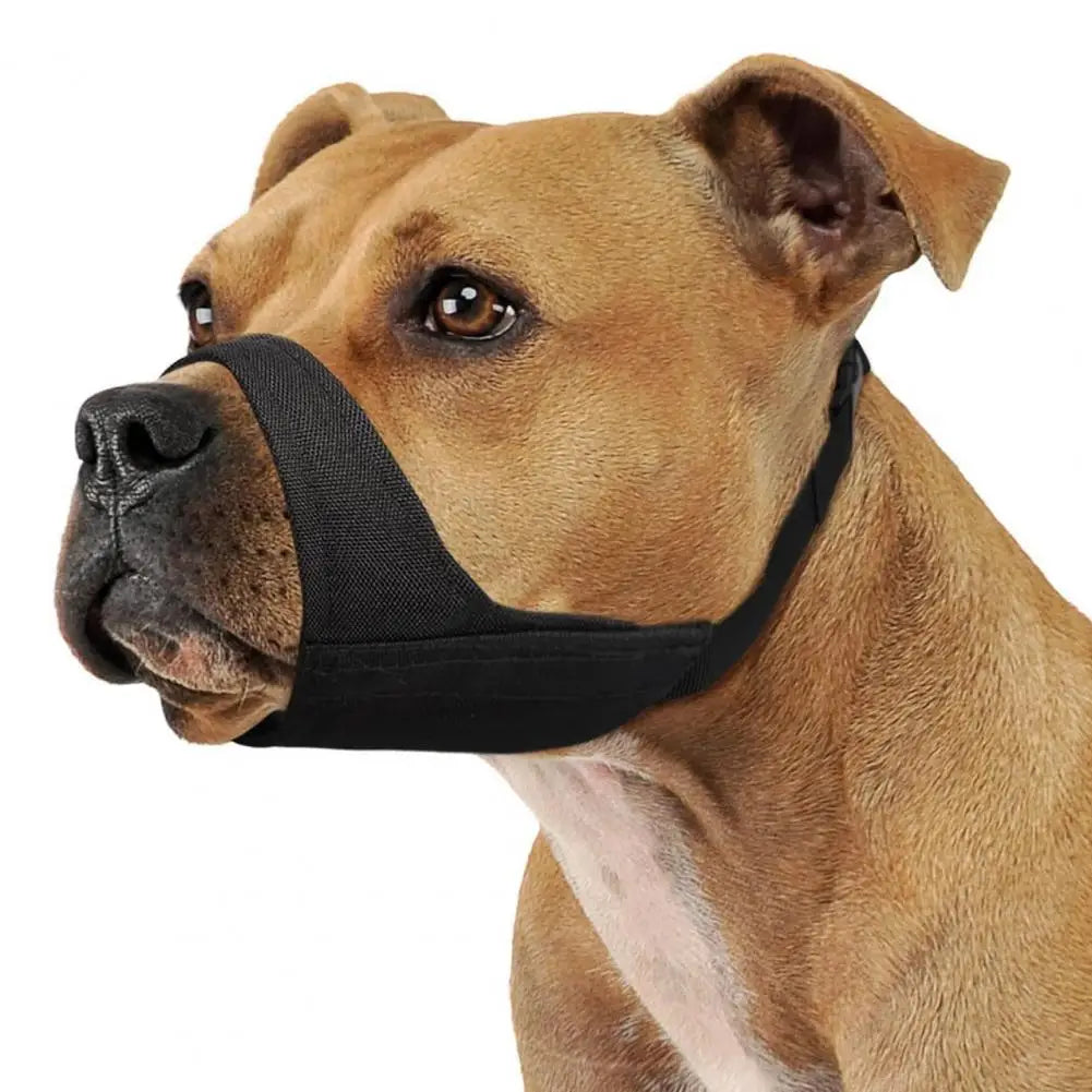 Dog Muzzle Soft Mesh Muzzle Drinkable Muzzle Prevent Barking Biting Chewing Dog Mouth Cover for Medium Large Short Snout Dog