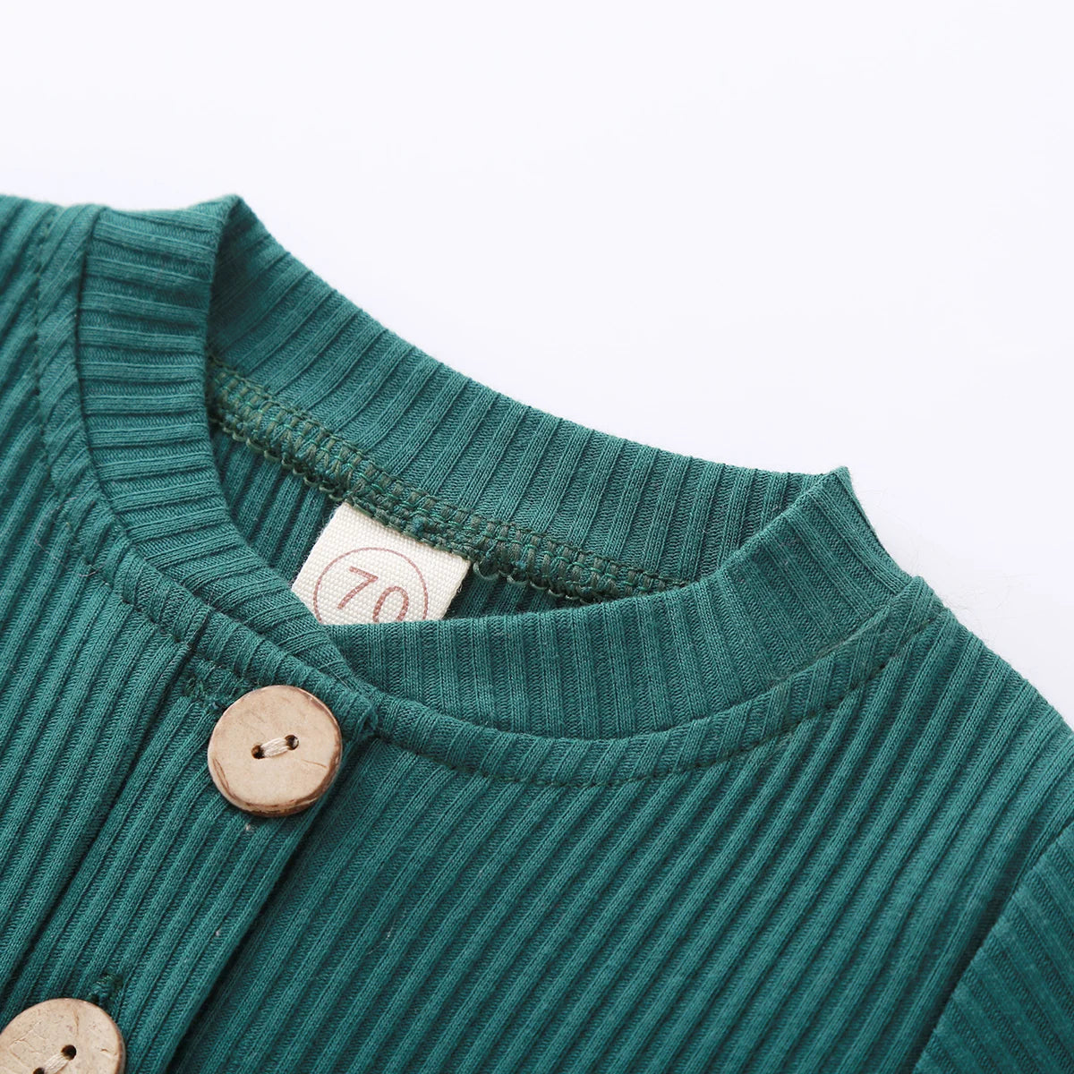 Spring Autumn Newborn Infant 2PCs Clothes Set for Boys & Girls Ribbed/Plaid/Solid Long Sleeve Bodysuit + Elastic Pants