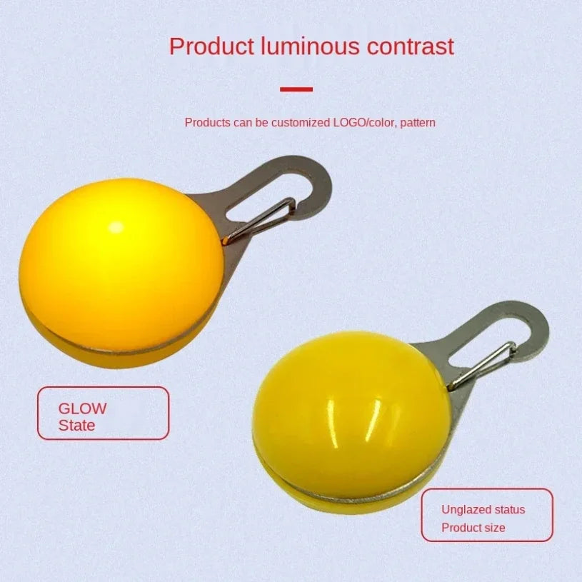 LED Dog Collar Light, Glow in The Dark Reflective Strip, Anti-Lost Night Safety Pendant for Pets Cat Christmas Gift