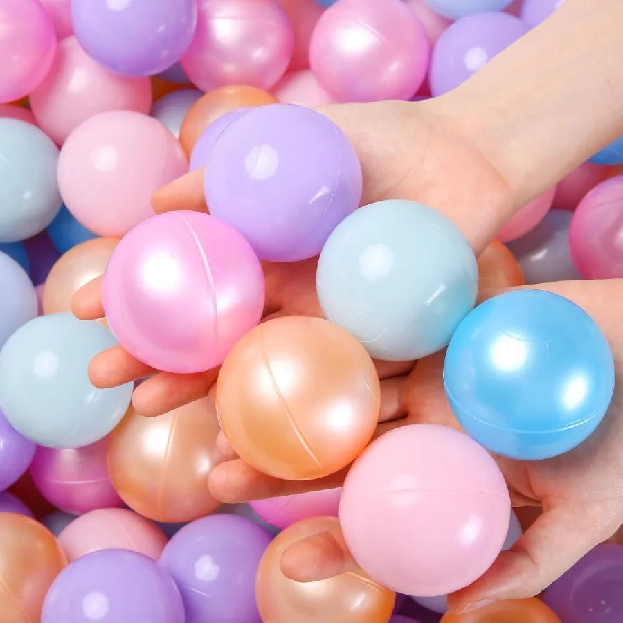 50pcs Plastic Balls for Ball Pits - Hollow Balls- Safe and Exciting Playtime - Perfect for Baby Pools, Birthday Party Decoration