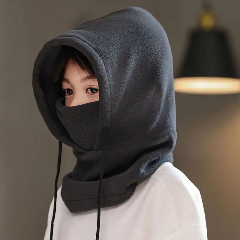 Kids Winter Fleece Balaclava Hat Thick Warm Windproof Outdoor Cycling for Boys Girls