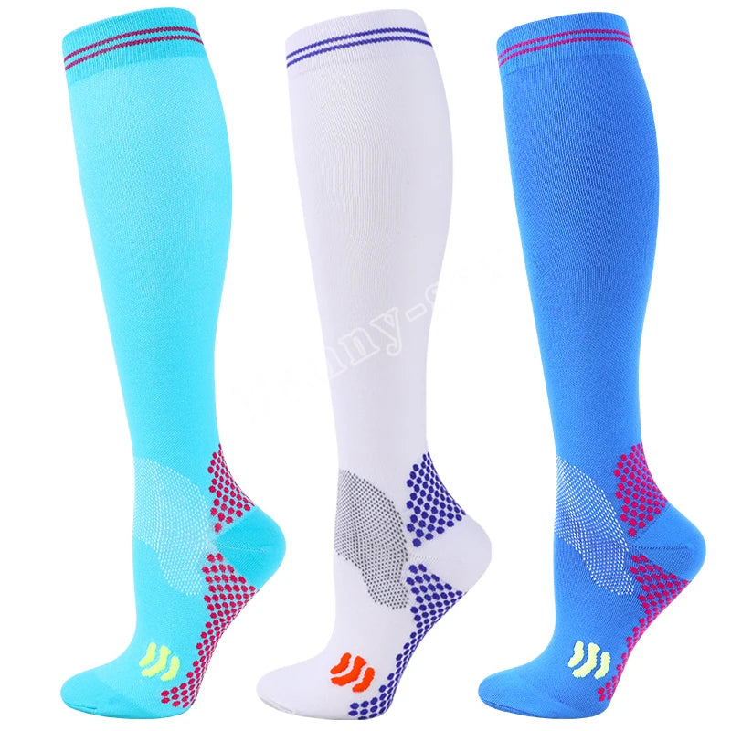 1/3 Pairs Dropship Compression Socks Varicose Veins 20-30 Mmhg Men Women Socks For Running Cycling,Football Soccer Stockings