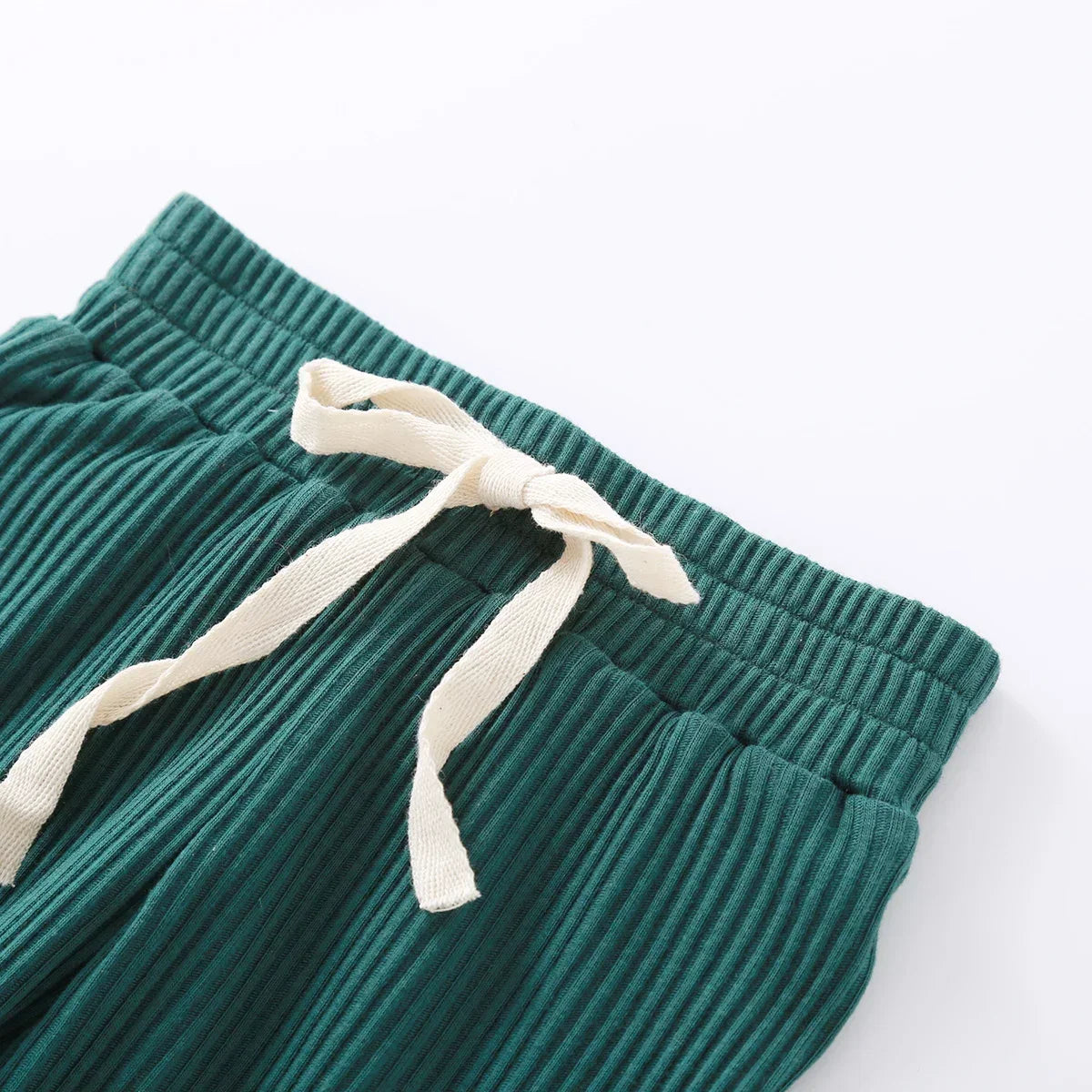 Spring Autumn Newborn Infant 2PCs Clothes Set for Boys & Girls Ribbed/Plaid/Solid Long Sleeve Bodysuit + Elastic Pants