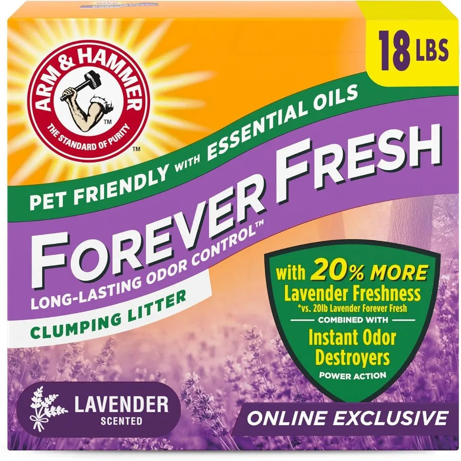 Essential Oil Infused Cat Litter | 18lbs Extra Freshness for Odor-Prone Litter Boxes