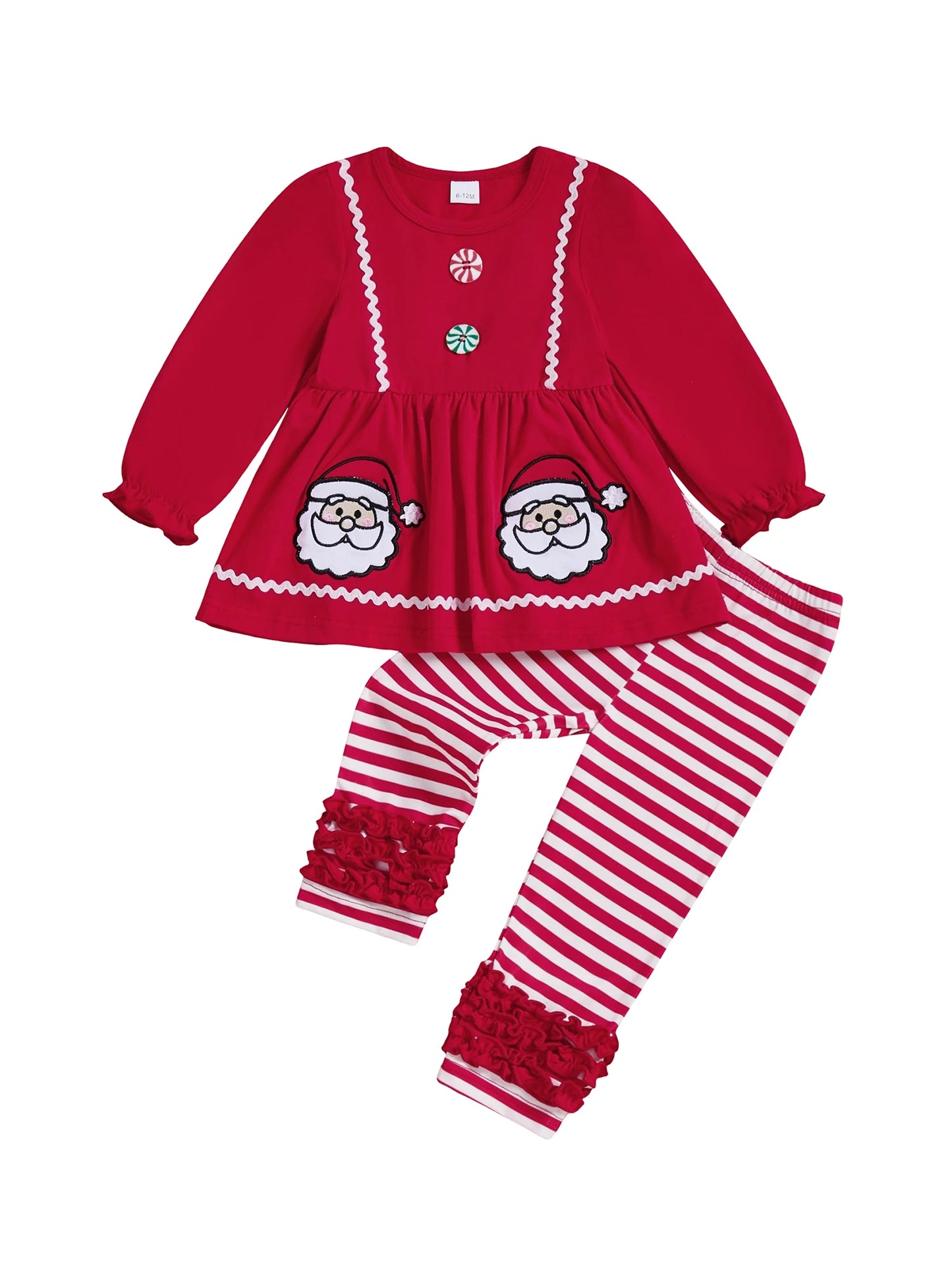 Adorable Infant Girls Outfit Set Stylish Winter Reindeer Print Sweater with Matching Leggings 2 Piece Ensemble for the Holidays