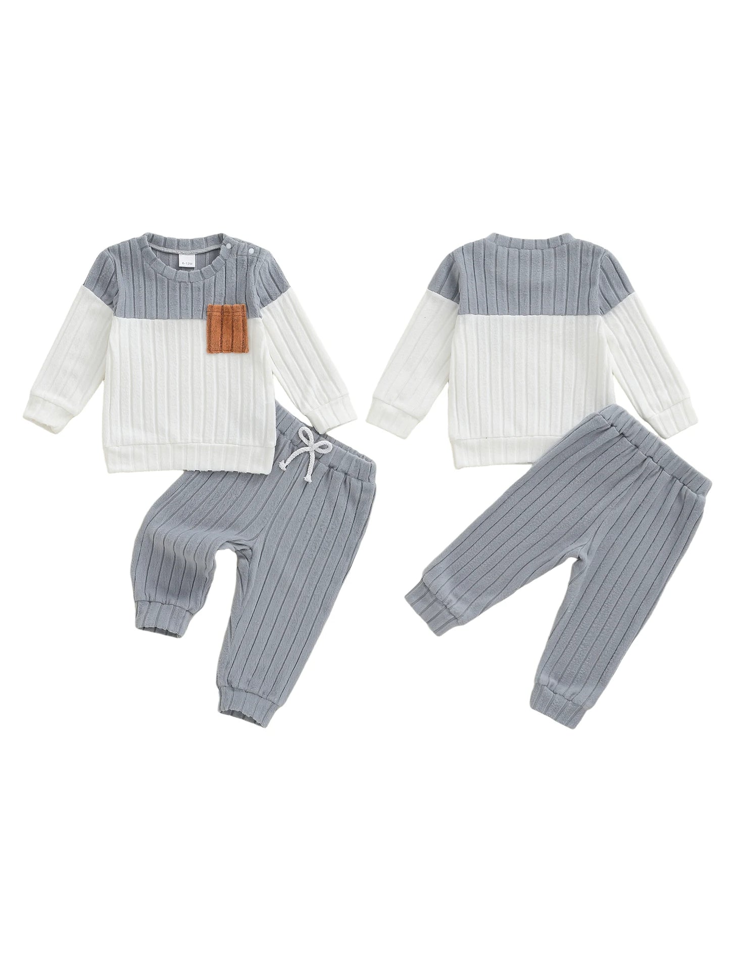 Adorable Infant Girls Outfit Set Stylish Fleece Hoodie with Matching Leggings 2 Piece Fall Winter Clothes Collection