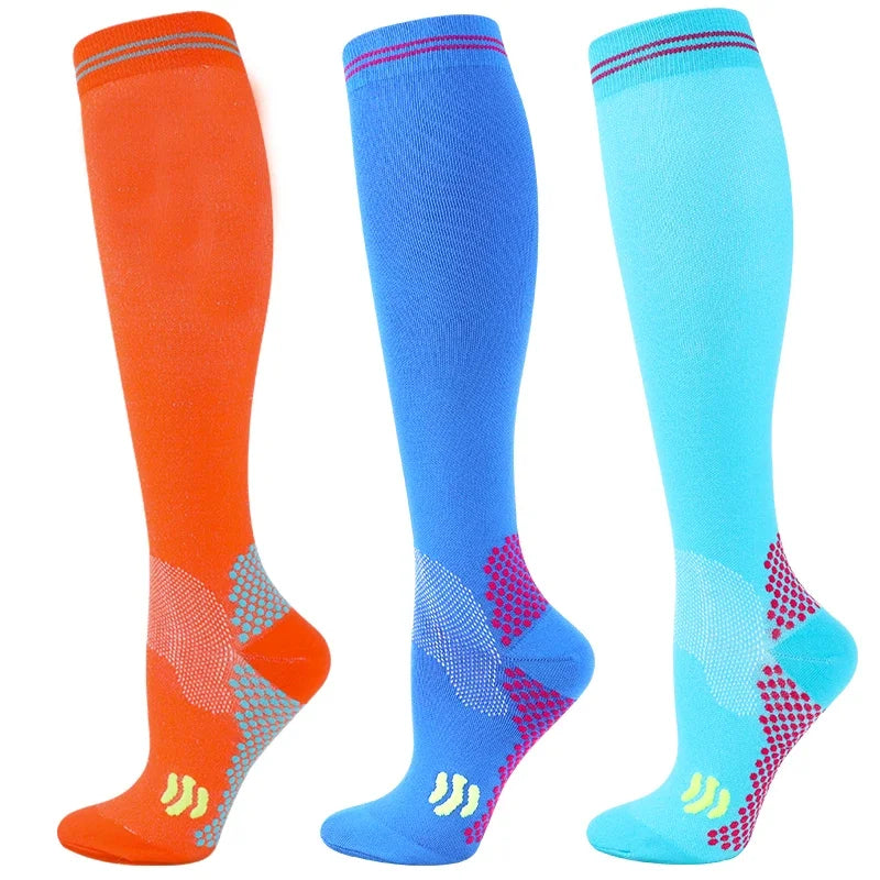 1/3 Pairs Dropship Compression Socks Varicose Veins 20-30 Mmhg Men Women Socks For Running Cycling,Football Soccer Stockings